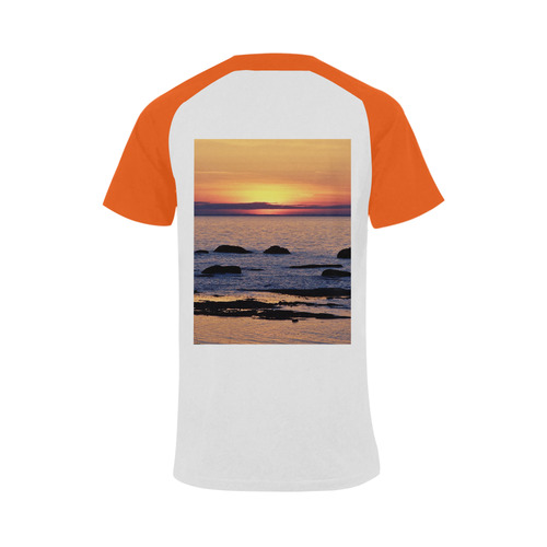 Summer's Glow Men's Raglan T-shirt (USA Size) (Model T11)