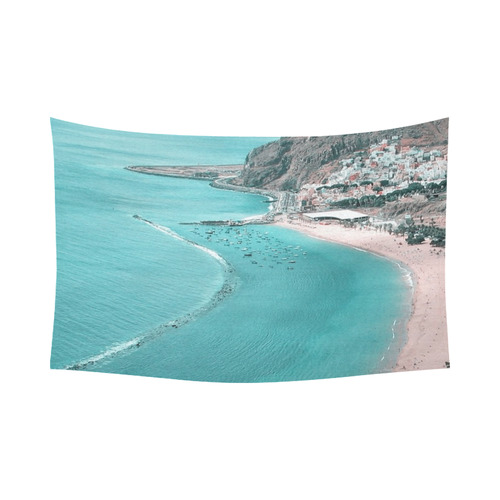 Tenerife Cotton Linen Wall Tapestry 90"x 60"