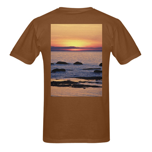 Summer's Glow Men's T-Shirt in USA Size (Two Sides Printing)