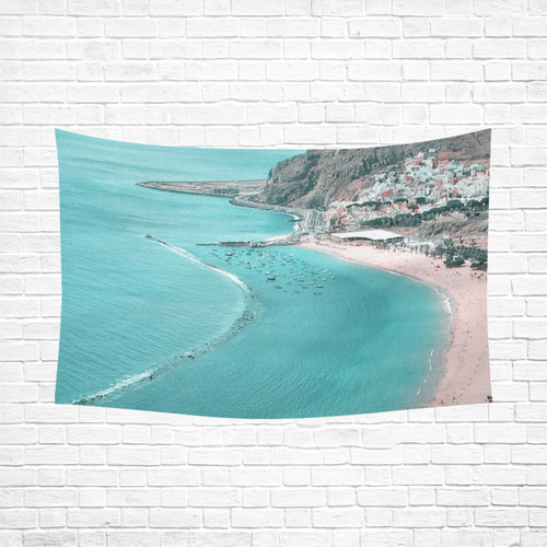 Tenerife Cotton Linen Wall Tapestry 90"x 60"