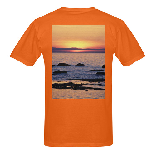 Summer's Glow Men's T-Shirt in USA Size (Two Sides Printing)