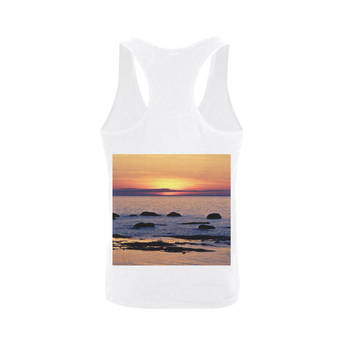 Summer's Glow Plus-size Men's I-shaped Tank Top (Model T32)