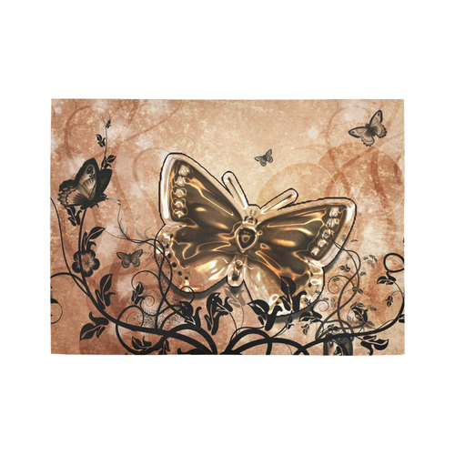 Wonderful butterflies and floral elements Area Rug7'x5'