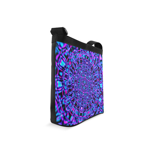 Blue Fractal Sapphire Crossbody Bags (Model 1613)