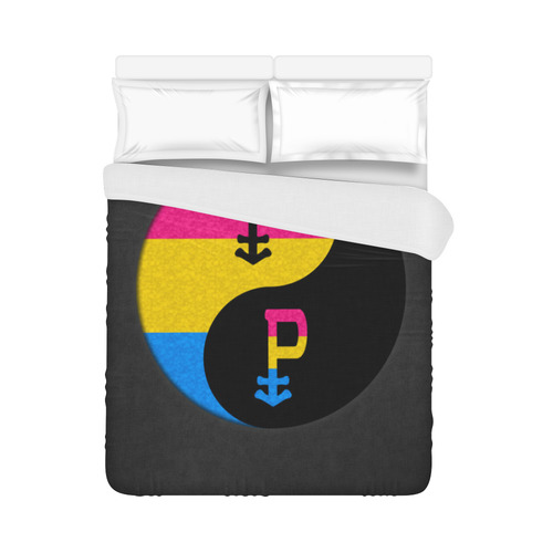 Pansexual Yin and Yang Duvet Cover 86"x70" ( All-over-print)