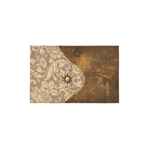 Wonderful brown vintage design Area Rug 2'7"x 1'8‘’