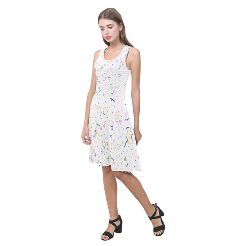 Confetti and  Party Streamers Atalanta Casual Sundress(Model D04)