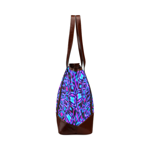 Sapphire Blue Fractal Gems Tote Handbag (Model 1642)