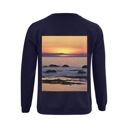 Summer's Glow Gildan Crewneck Sweatshirt(NEW) (Model H01)