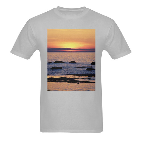 Summer's Glow Men's T-Shirt in USA Size (Two Sides Printing)