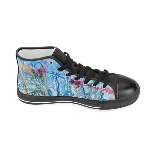 P1110455 Women's Classic High Top Canvas Shoes (Model 017)