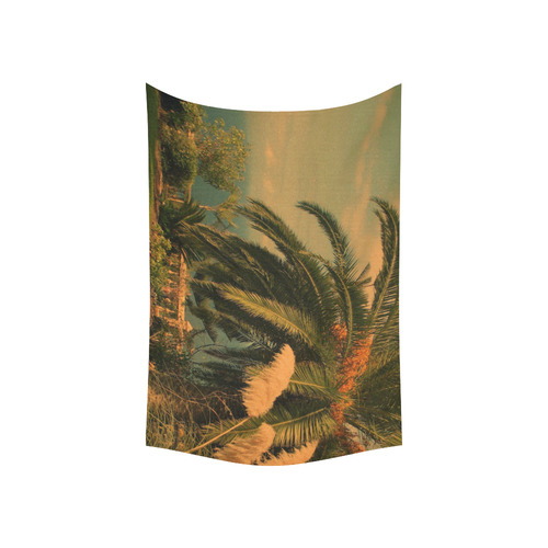 sunny Tenerife 2 Cotton Linen Wall Tapestry 60"x 40"