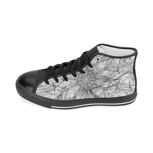 orchids 12 Women's Classic High Top Canvas Shoes (Model 017)