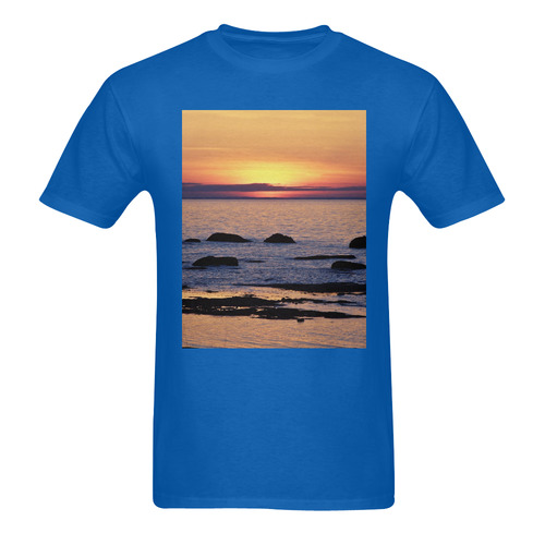 Summer's Glow Men's T-Shirt in USA Size (Two Sides Printing)