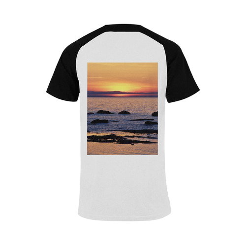 Summer's Glow Men's Raglan T-shirt (USA Size) (Model T11)