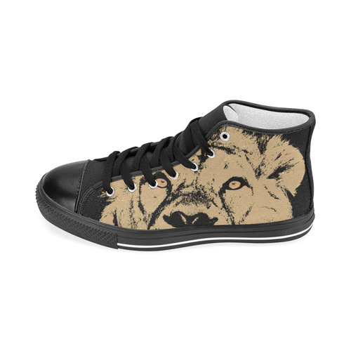 Lion II Men’s Classic High Top Canvas Shoes (Model 017)