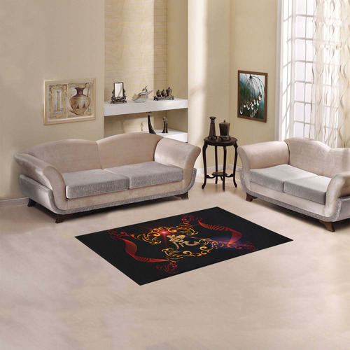 Hieroglyph, the tiger Area Rug 2'7"x 1'8‘’