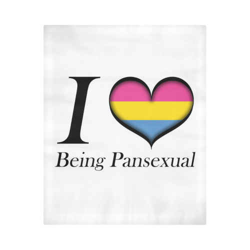 I Heart Being Pansexual Duvet Cover 86"x70" ( All-over-print)