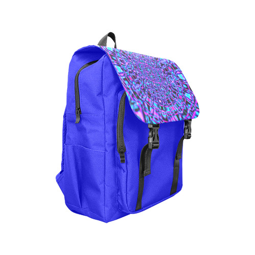 Blue Fractal Sapphire Casual Shoulders Backpack (Model 1623)