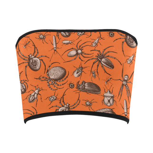 beetles spiders creepy crawlers bugs halloween Bandeau Top