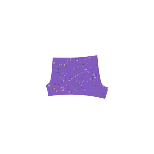 Confetti and  Party Streamers Purple Briseis Skinny Shorts (Model L04)