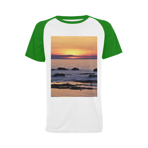 Summer's Glow Men's Raglan T-shirt (USA Size) (Model T11)