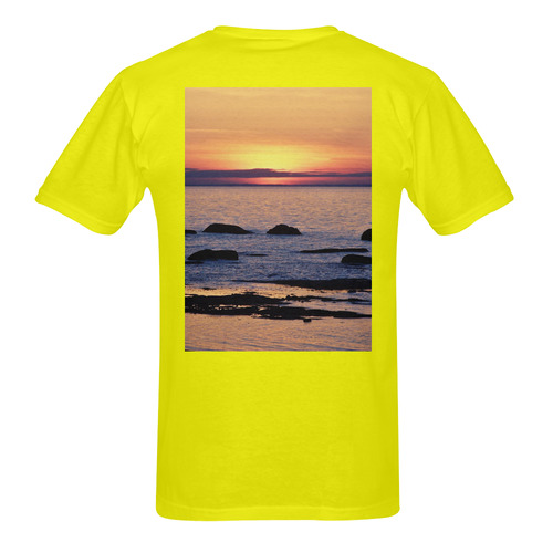 Summer's Glow Men's T-Shirt in USA Size (Two Sides Printing)