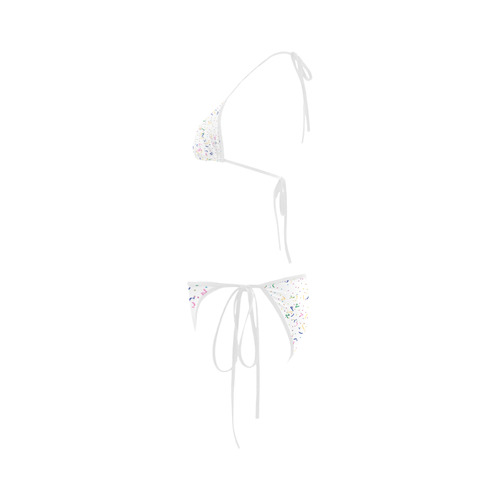 Confetti and  Party Streamers Custom Bikini Swimsuit