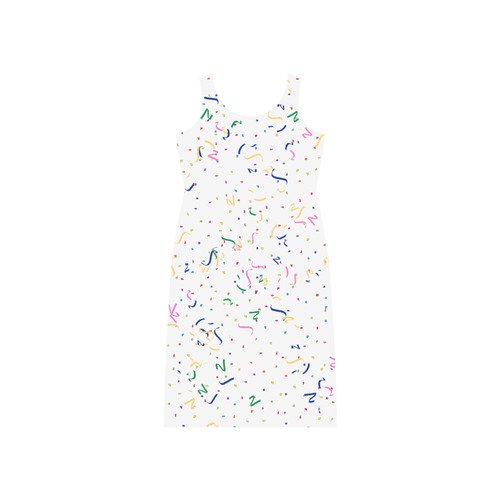 Confetti and  Party Streamers Phaedra Sleeveless Open Fork Long Dress (Model D08)