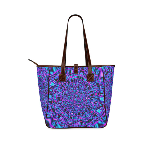 Blue Fractal Sapphire Classic Tote Bag (Model 1644)