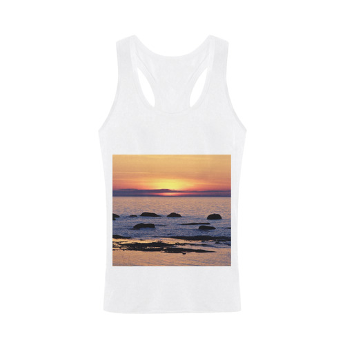 Summer's Glow Plus-size Men's I-shaped Tank Top (Model T32)