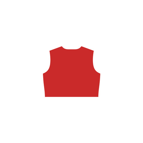 Red and Topaz Eos Women's Sleeveless Dress (Model D01)