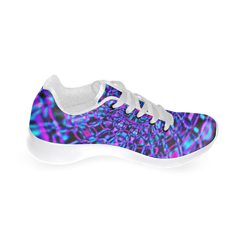 Fractal Gems Blue Sapphire Women’s Running Shoes (Model 020)