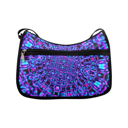 Fractal Gems Blue Sapphire Crossbody Bags (Model 1616)