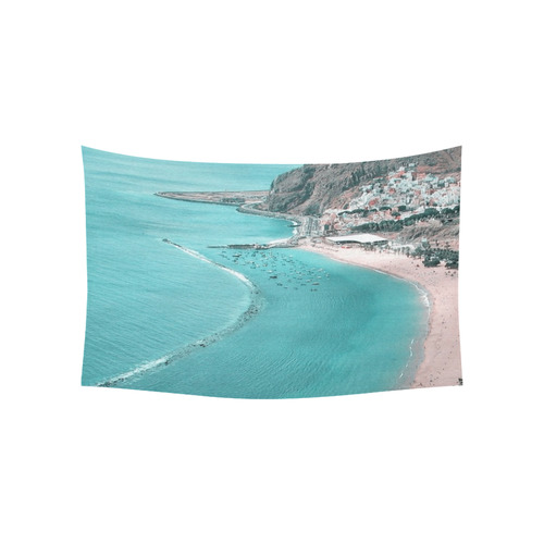 Tenerife Cotton Linen Wall Tapestry 60"x 40"