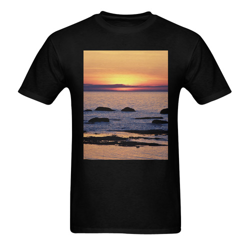 Summer's Glow Men's T-Shirt in USA Size (Two Sides Printing)