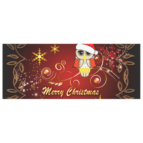 Cute christmas owl on red background Custom Morphing Mug