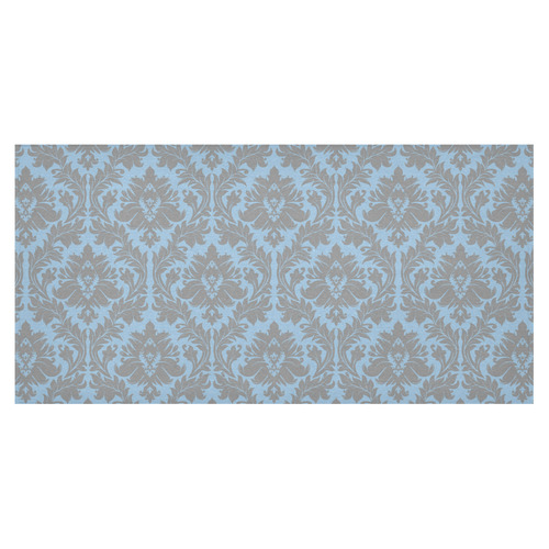 autumn fall colors grey blue damask Cotton Linen Tablecloth 60"x120"