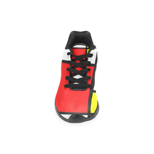 Mosaic DE STIJL Style black yellow red blue Women’s Running Shoes (Model 020)