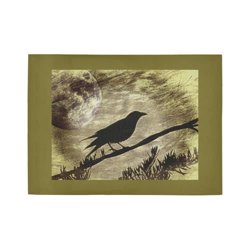 The Raven Gold by Martina Webster Area Rug7'x5'