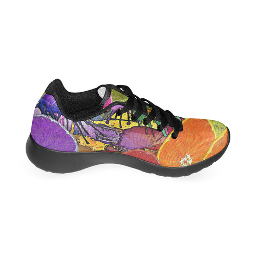 Pop Art Pattern Mix ORANGES SPLASHES multicolored Women’s Running Shoes (Model 020)
