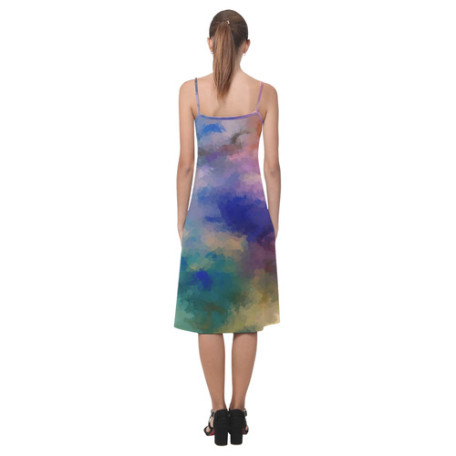 Rainbow Bubble Cloud Alcestis Slip Dress (Model D05)