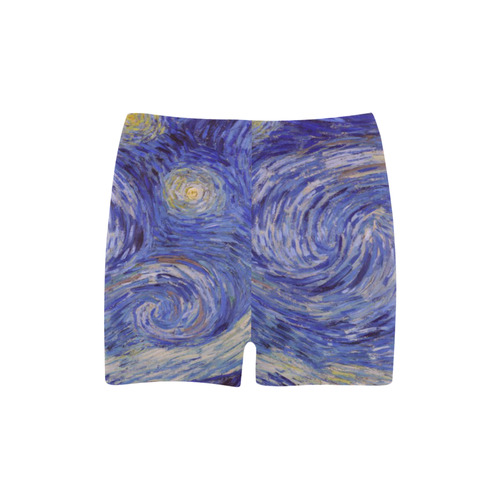 Vincent Van Gogh Starry Night Briseis Skinny Shorts (Model L04)