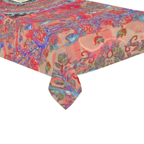 bircat habayit mix 5 Cotton Linen Tablecloth 60"x120"