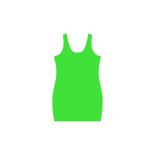 Bright Green Medea Vest Dress (Model D06)