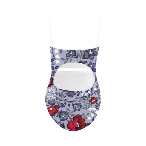 Vintage Floral Wallpaper Beauty Strap Swimsuit ( Model S05)