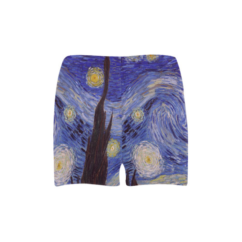 Vincent Van Gogh Starry Night Briseis Skinny Shorts (Model L04)