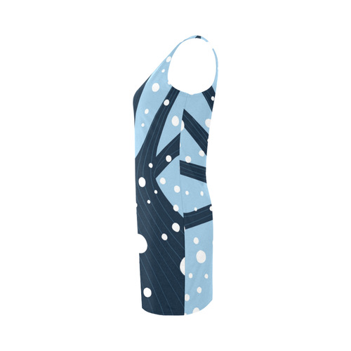 Winter snowing artistic dress edition : dark blue and white. By guothova! Medea Vest Dress (Model D06)