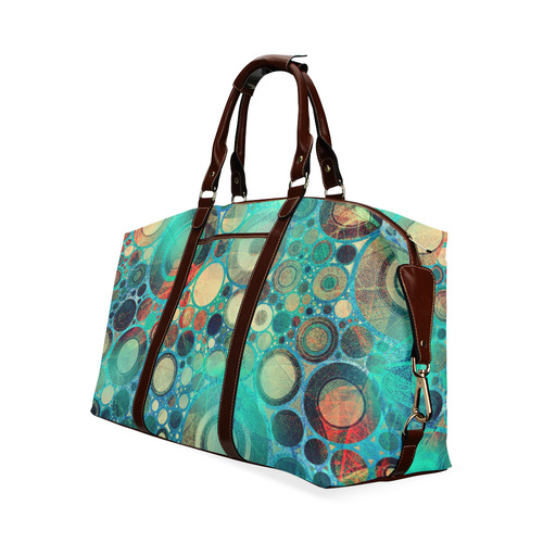 Abstract Circles Classic Travel Bag (Model 1643) Remake