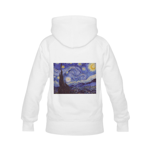 Vincent Van Gogh Starry Night Women's Classic Hoodies (Model H07)